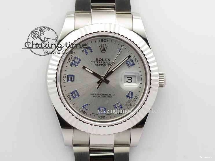 SS SA3136 Bracelet BP Silver 41mm Edition Blue DateJust Maker Arabic II Best 116334 SS On Dial 1231